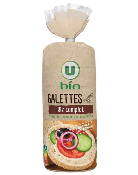 Galettes De Riz Complet Au Riz De Camargue BIO U BIO 130 G La