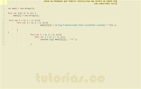 Arrays Javascript Matriz De Caracteres Ascii Tutorias Co