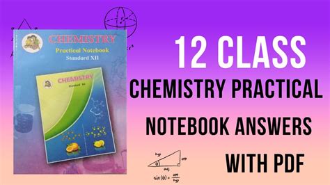 Class Th Hsc Chemistry Practical Answers New Syllabus Th