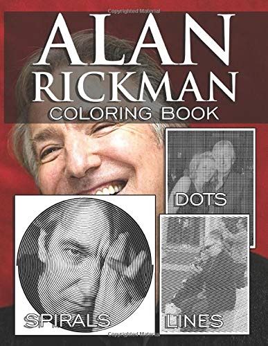 Alan Rickman Dots Lines Spirals Coloring Book Stunning Activity