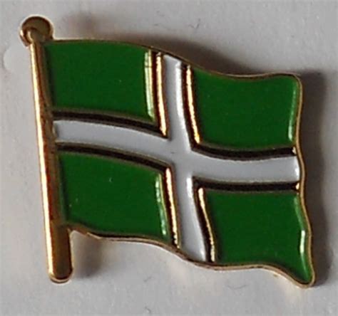 Devon UK England County Flag Enamel Pin Badge - Etsy