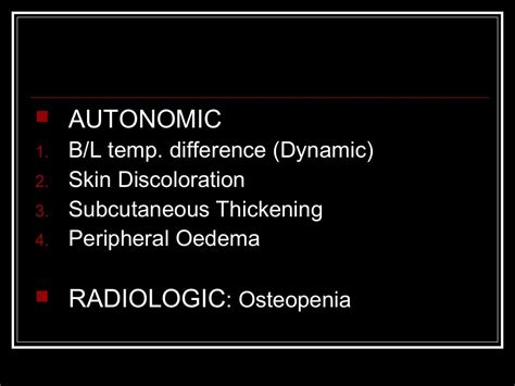 Reflex sympathetic dystrophy (1)