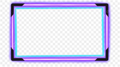 Webcam Overlay Neon Png Image Neon Border Webcam Overlay Neon Frame