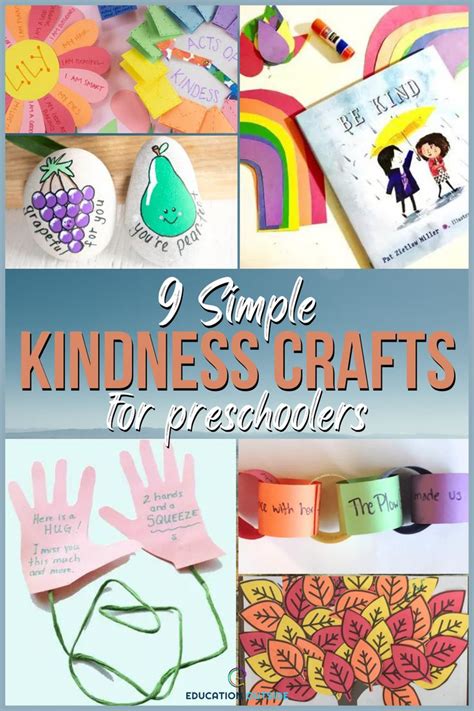 9 Simple Kindness Crafts For Preschoolers Education Outside Sunday