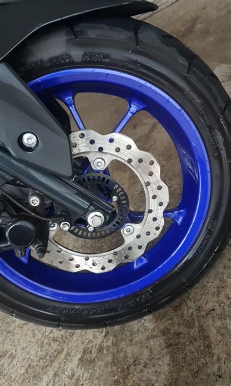 Aerox Type R Stock Blue Rims Motorcycles Motorcycle Accessories On