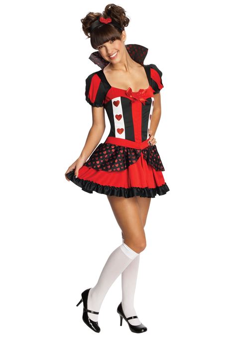 Teen Sassy Queen Of Hearts Costume Ebay