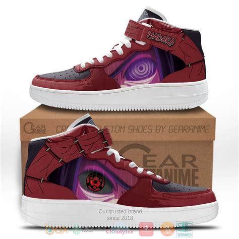 Best Madara Rinnegan And Sharingan Anime Air Force High Top Shoes