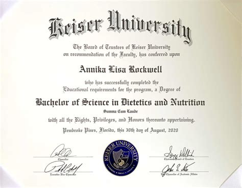 Degrees Certifications Annika Rockwell RDN