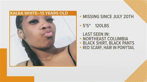 Missing South Carolina 13 Year Old Girl Found Safe In Richland County