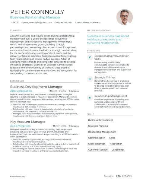 Business Relationship Manager Resume Examples How To Guide For