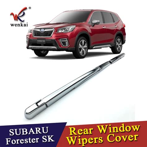 For Subaru Forester Sk 2018 2019 Fifth Generation Abs Chrome Rear Window Wipers Cover Trims Car