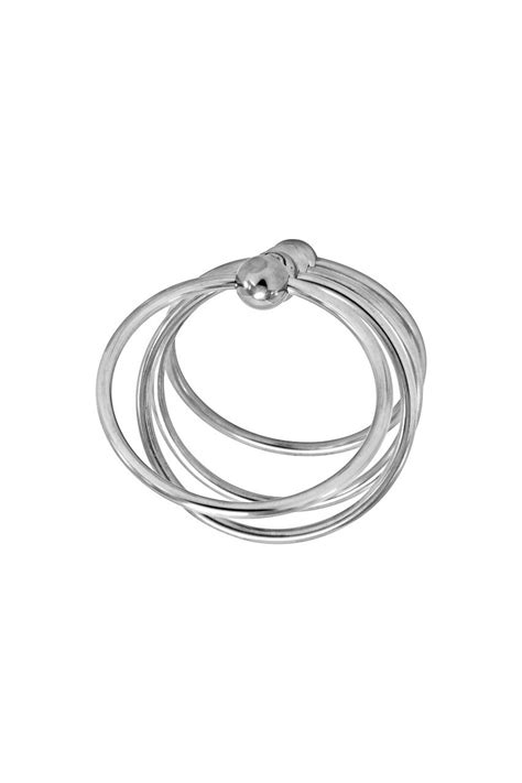 LOCKED SEXTOYS COCKRING CHAIN TORC ANNEAUX BILLES ACIER 4 5 CM