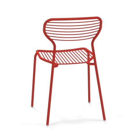 Chaise Empilable Apero Emu Rouge Made In Design