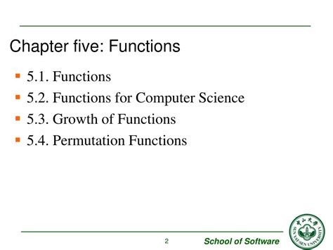 Ppt Chapter 5 Functions Powerpoint Presentation Free Download Id