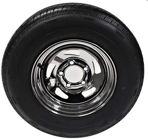 Trailer 14 X 6 Chrome Blade Trailer Rim 5x4 5 With ST205 75D14 Import