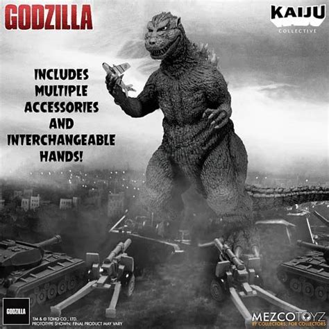 Godzilla Black White Edition Mezco Kaiju Collective