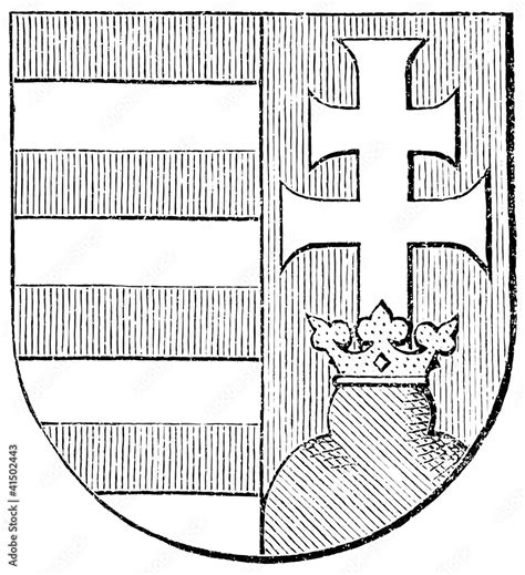 Hungarian Coat Of Arms Black And White