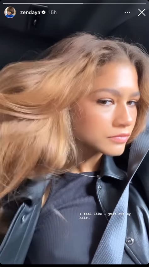 Zendaya Shares New Instagram Pics Of Her Blonde Hairstyle