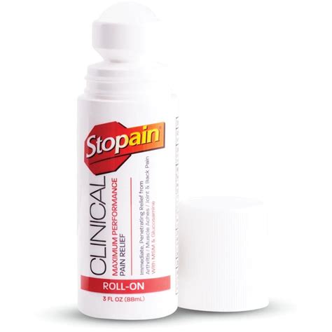 Stopain Clinical Roll On Oz Topical Analgesic N