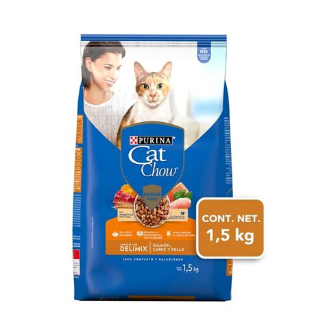 Alimento Para Gato Purina Cat Chow Adulto Delimix Sabor Salm N Carne Y