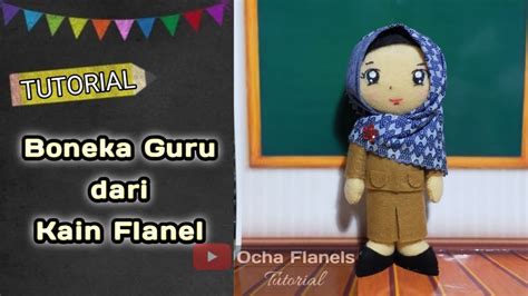 Cara Membuat Boneka Guru Dari Kain Flanel YouTube