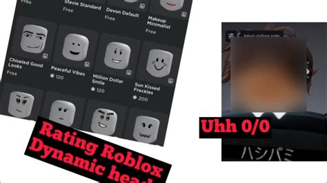 Rating Dynamic Heads In Roblox Thumbnail Youtube