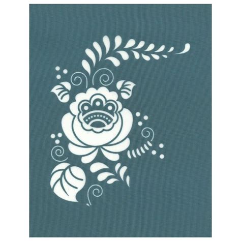 Ready To Use Diy Screen Printing Stencil Ornate Flower Floral Design Ezscreenprint