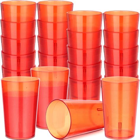 Meanplan 48 Pack Restaurant Grade 8oz Plastic Cup Break Resistant