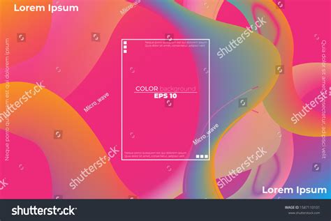 Abstract Smooth Color Wave Vector Curve Stock Vector Royalty Free