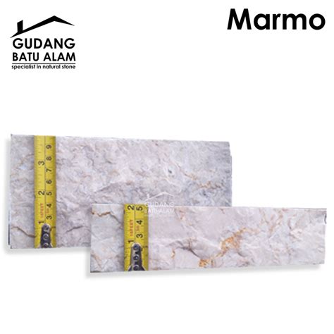 Jual Batu Alam Marmo Putih Rta 10 X 20 Shopee Indonesia