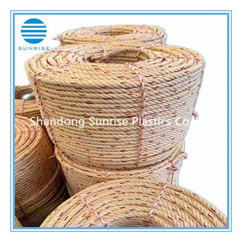 PP Ropes 4 Stranns Ropes 8 Strands Ropes Beige Color Ropes Plastic