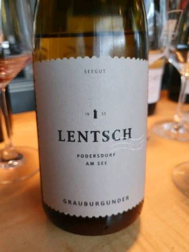 2020 Lentsch Podersdorf Am See Grauburgunder Vivino US