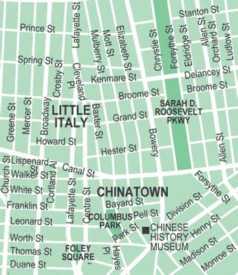 Street Nyc Chinatown Map