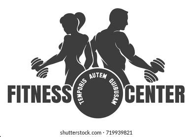 Fitness club logo.eps Royalty Free Stock SVG Vector