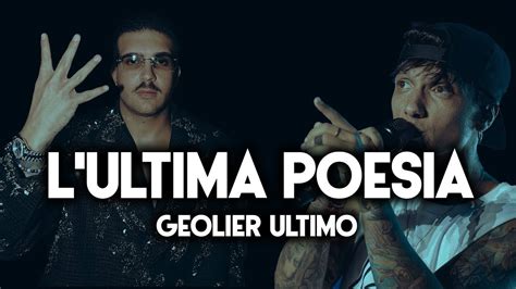 Geolier Ultimo L ULTIMA POESIA Sanremo 2024 Testo Lyrics YouTube