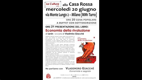 Presentazione Del Libro Economia Della Rivoluzione Di Lenin Con