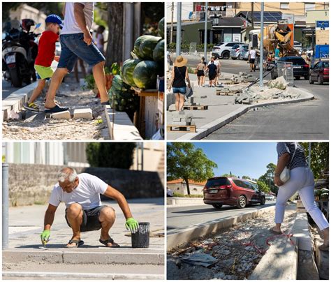 Slobodna Dalmacija Ovih 700 Metara Ceste U Trogiru Radi Se Dulje Od