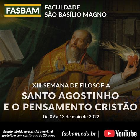 XIII Semana de Filosofia Santo Agostinho e o Pensamento Cristão FASBAM