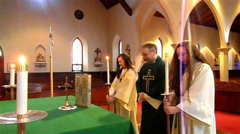 Altar Server Training 7 Candles During The Gospel Youtube