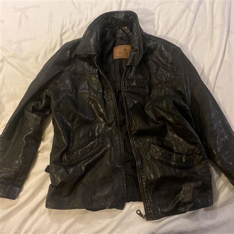 Repop Vintage Real Leather Jacket Stunning Just Depop