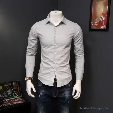 Chemise Blanche Slim Fit Chemise Marque Homme