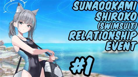 Blue Archive Sunaookami Shiroko Swimsuit Relationship Event Eng