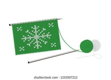 Vector Illustration Knitting Pattern Snowflake Stock Vector (Royalty Free) 1253507212 | Shutterstock