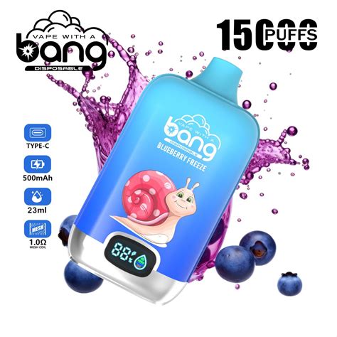 Bang Digital Shisha 15000 Puffs E Cig Pod Juice Fruit Flavor Cigarate