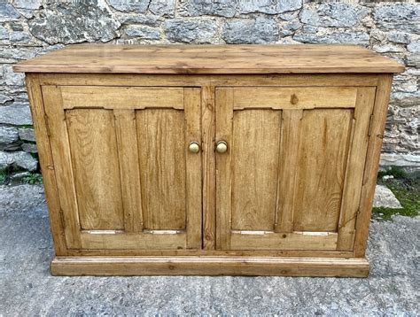 Antique Stripped Pine Sideboard