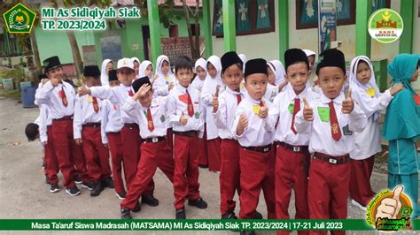 Masa Ta Aruf Siswa Madrasah Matsama Mi As Sidiqiyah Siak Tp