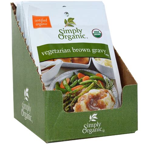 Simply Organic Vegetarian Brown Gravy Mix 12 Packets 100 Oz 28 G Iherb