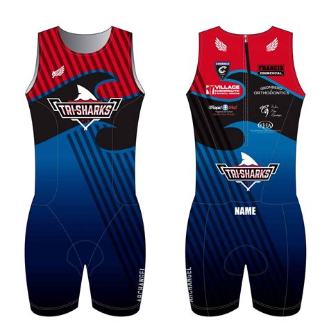 Trisharks Team Mens One Piece Triathlon Kit Archangel Sports