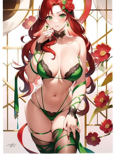 Rule 34 Braw Flowers Green Eyes Red Hair Rose In Hair 8035103