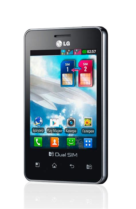 LG Optimus L3 Dual компактный смартфон с 2 sim картами